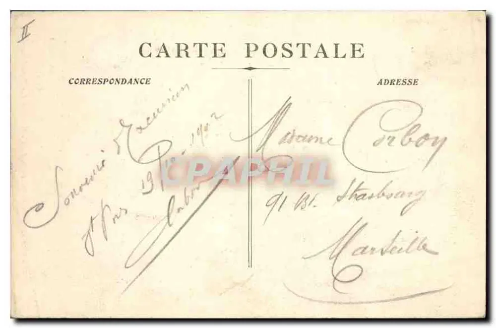 Gémenos - Tal von St-Pons - Wasserfall der Tompins — Verlag Französische Post, Nr. 20 - Rückseite