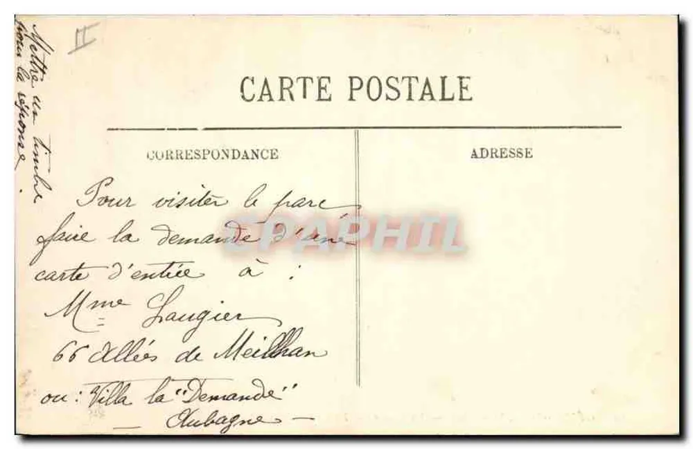 Gémenos — Saint-Pons — A Fonte — LL. — N° 16 - Verso