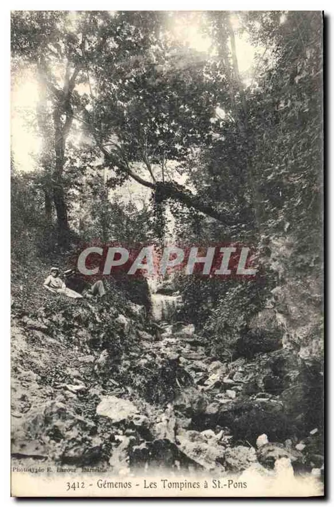 Les Tompines em St.-Pons — Gémenos — Fototipia E. Lacour, Hérault, n°3412 - Frente