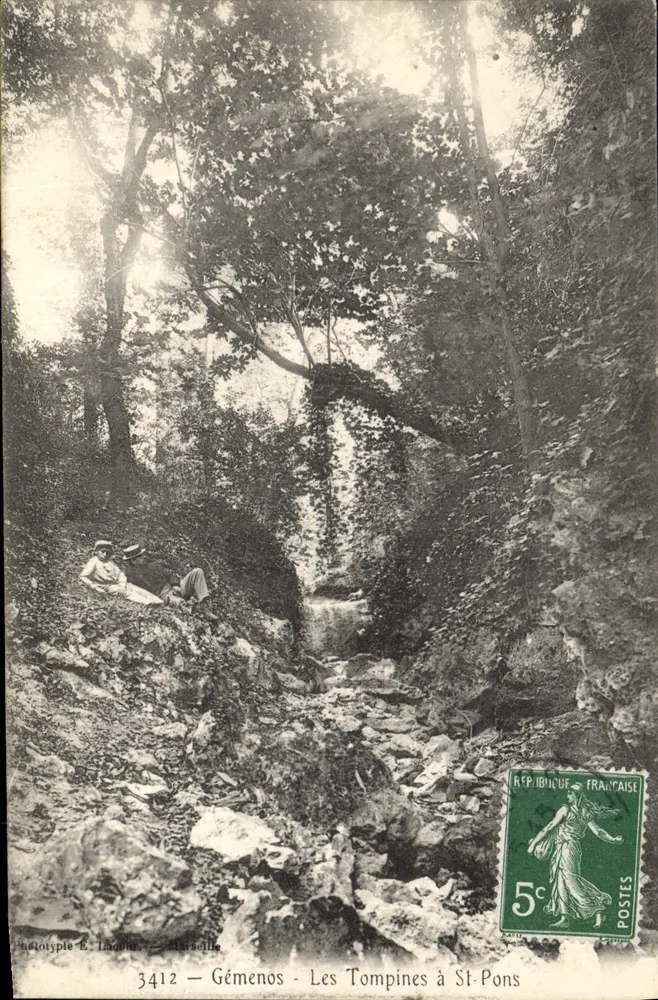Gémenos - Les Tompines à St-Pons — Photothèque E. Lacombe, Marseille, n°3412 - Frente