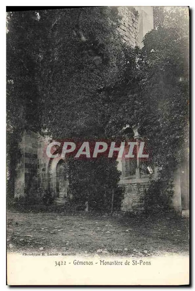 Gémenos - Mosteiro de São Pons — Fototipia E. Lacour - Marselha, n° 3422 - Frente