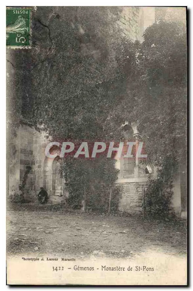 Gémenos - Mosteiro de St-Pons — Fototipia d. Lacour Marsacilin, n° 3422 - Frente