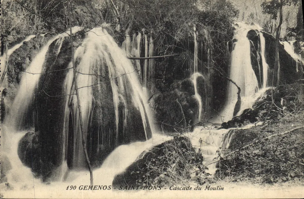 Gemenos - Saint-Pons - Cachoeira do Moulin — editor não identificado, n° de série 490 - Frente