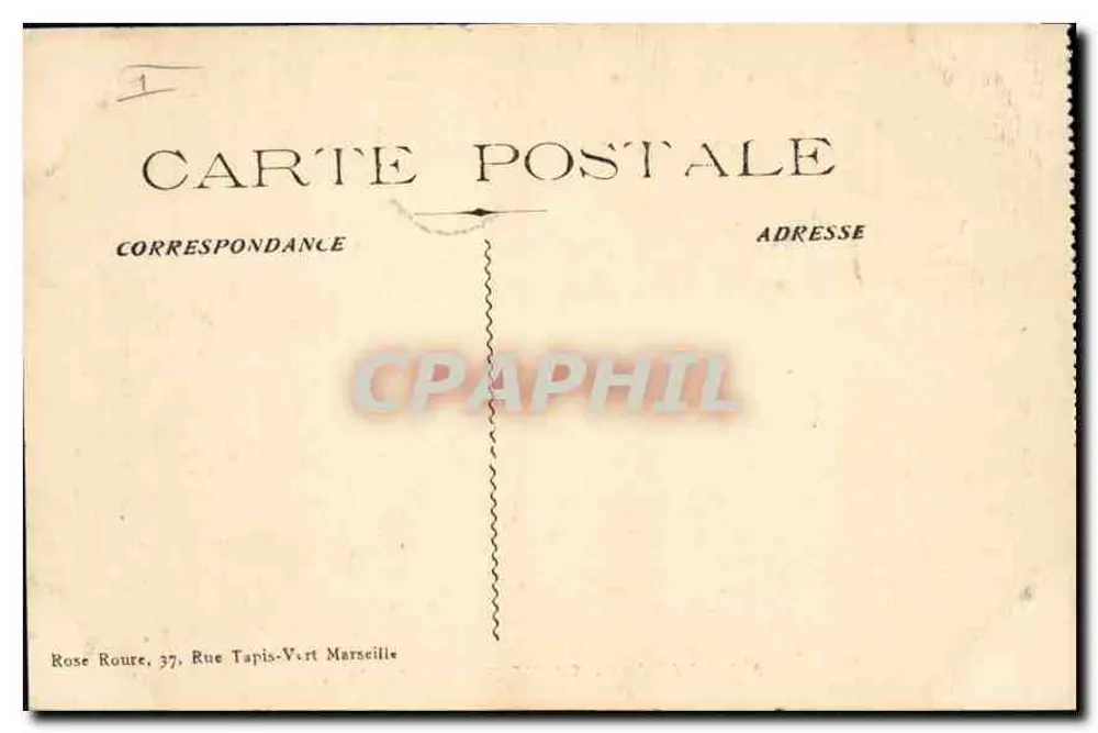 Gemenos - Saint-Pons - A Fonte — editor não identificado, n° de série 191 - Verso
