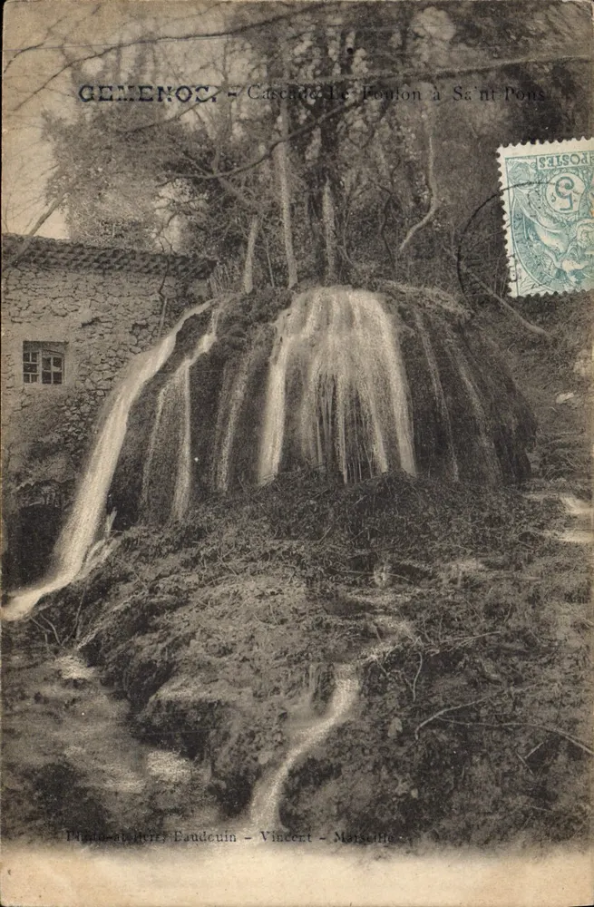 Gemenoc - Wodospad Le Poulon w Saint-Pons — Photo-Atelier Eaudouin - Vincent - Marseille - Awers