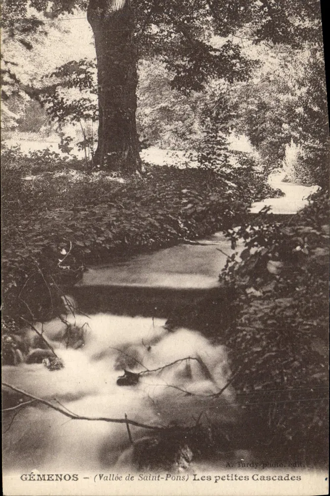 GÉMENOS — (Tal von Saint-Pons) Die kleinen Wasserfälle — Foto von A. Tardy, Verlag. - Vorderseite