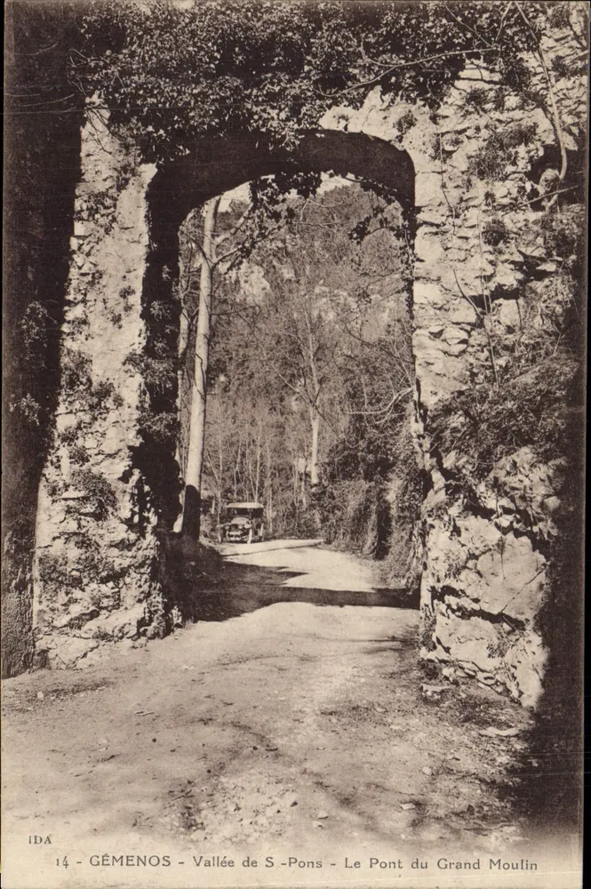 Gémenos - Tal von S-Pons - Die Brücke des Großen Mühlen — Ida, n°14 - Vorderseite
