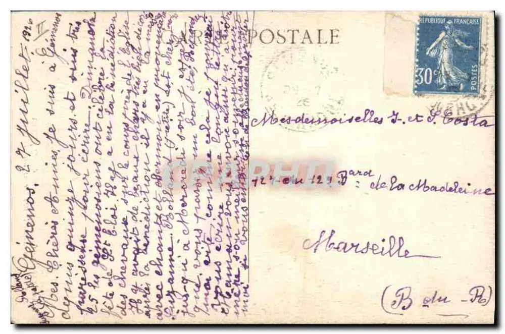 Brücke von Blanche de Simianes — Tal von Saint-Pons — Cémenos, Verlag A. Mardy - Rückseite
