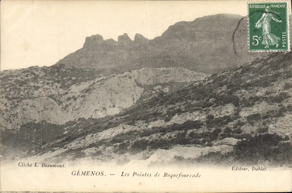GÈMENOS — Le Pointes de Roquefoucade — Editor Dublet - Anverso