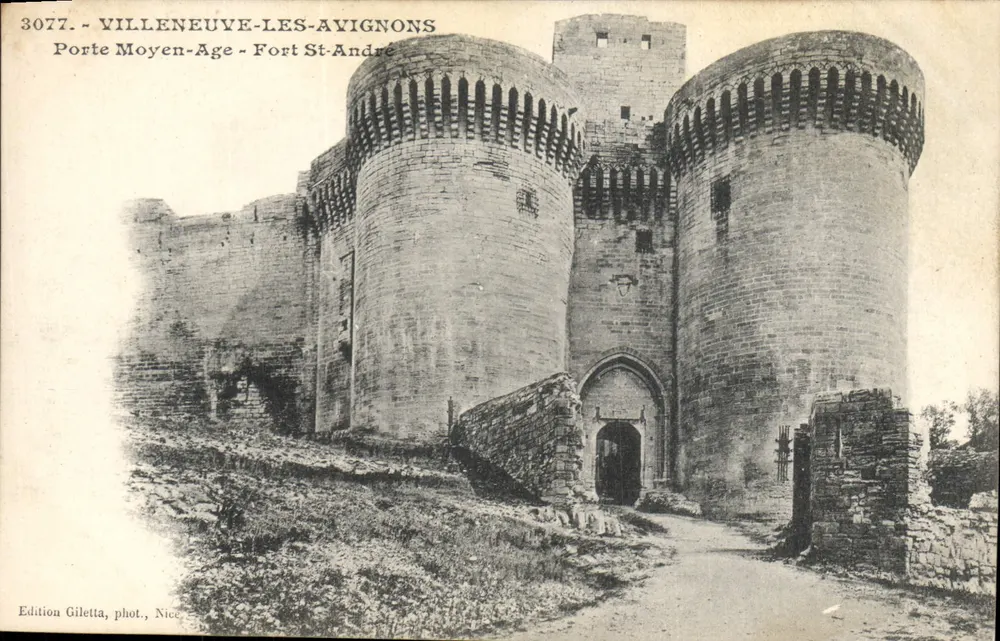 Villeneuve-Les-Avignon - Mittelalterliche Pforte - Fort St-André — Edition Giletta, Nice, n°3077 - Vorderseite