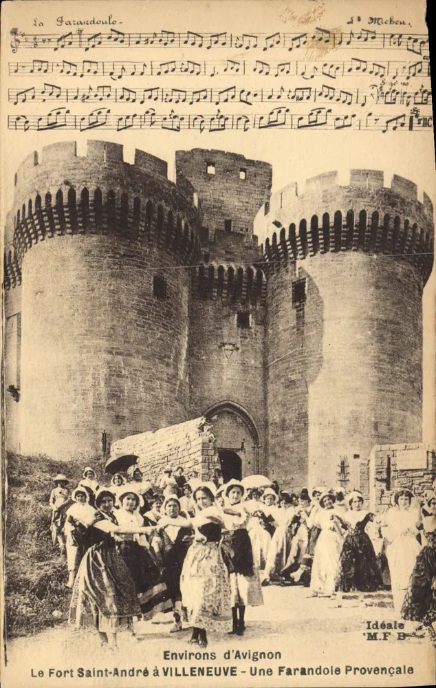 Das Fort Saint-André in VILLENEUVE — Eine provenzalische Farandole — Ideal M.F.B. - Vorderseite