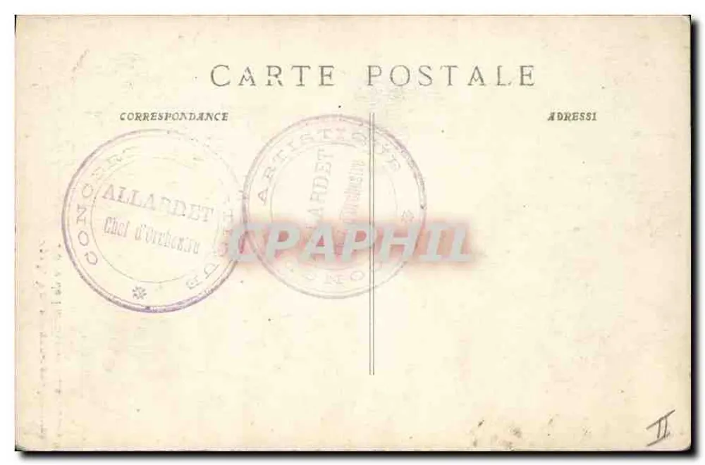 Villeneuve-lès-Avignon — Porte de l'ancienne Chartreuse (intérieur) — éditeur Allardet, n° 4723 - Verso