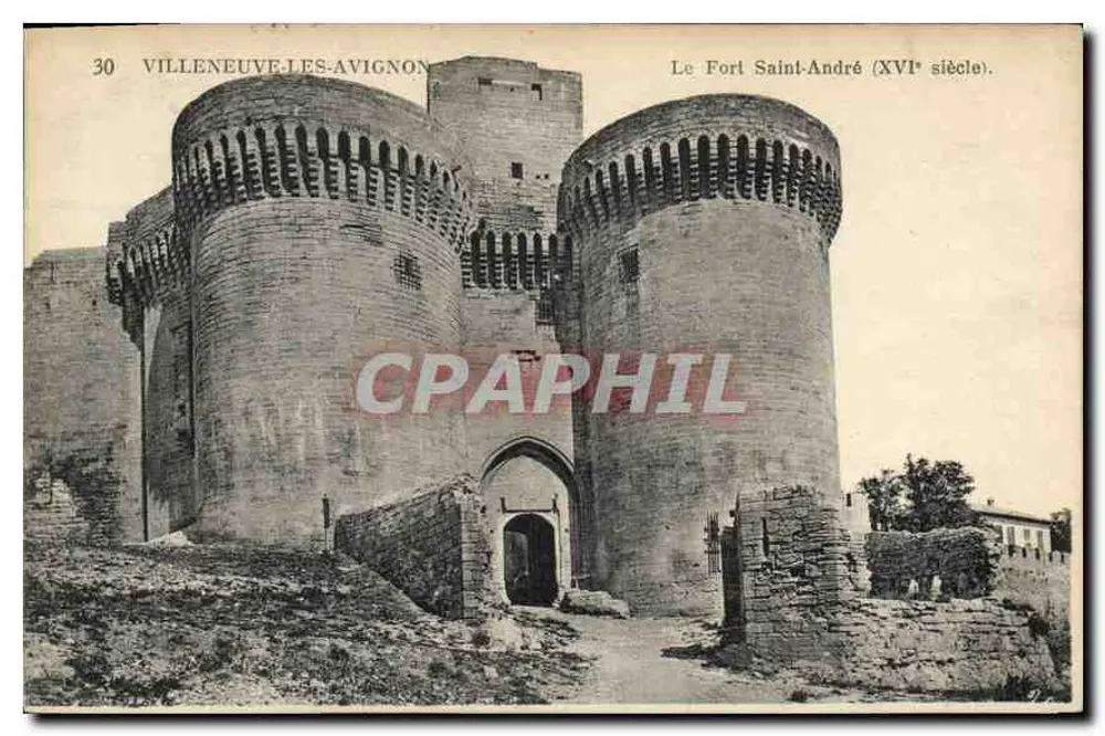 Villeneuve-lès-Avignon — Das Schloss Saint-André (16. Jahrhundert). - Vorderseite