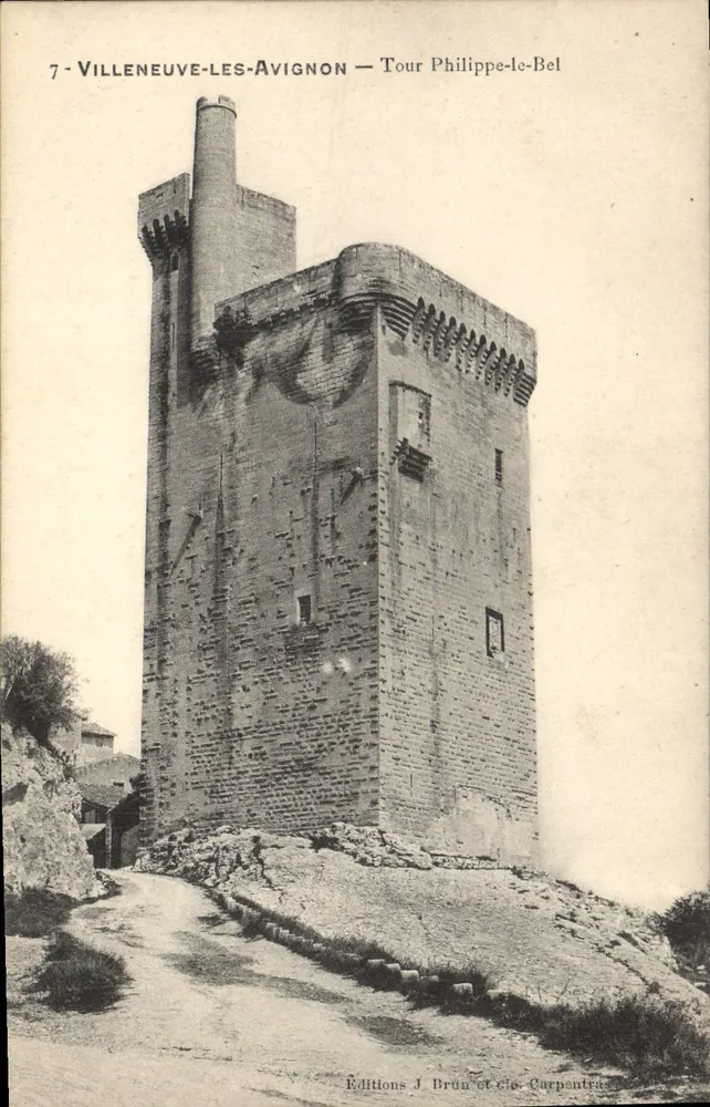 Villeneuve-lès-Avignon — Tour Philippe-le-Bel — Éditions J. Brun et Cie, Carpentras - Vorderseite