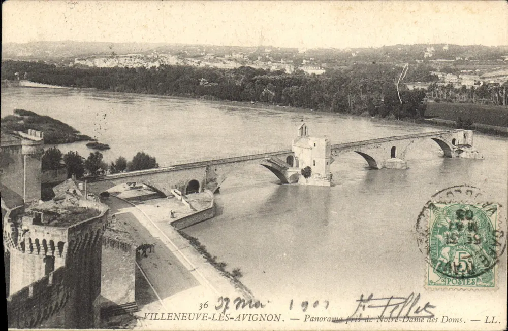 Villeneuve-lès-Avignon — Panorama aus der Notre-Dame des Doms — LL. — n°36 - Vorderseite