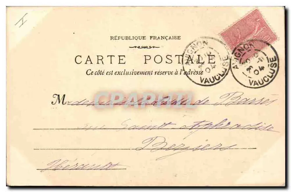 Villeneuve-lès-Avignon - La Tour Philippe le Bel — Sammlung J. P. - Rückseite