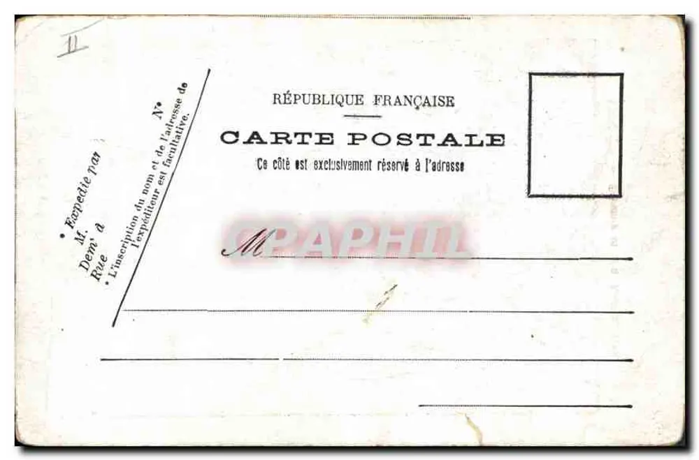 Mulhouse — Caserne et son factionnaire. Éditeur : Mulhouse. - Verso