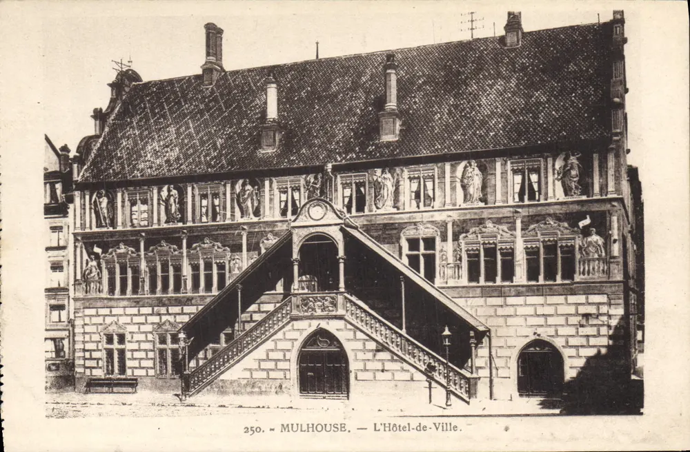 Mulhouse — Ayuntamiento — Editor J. Buber, n° 250 - Anverso