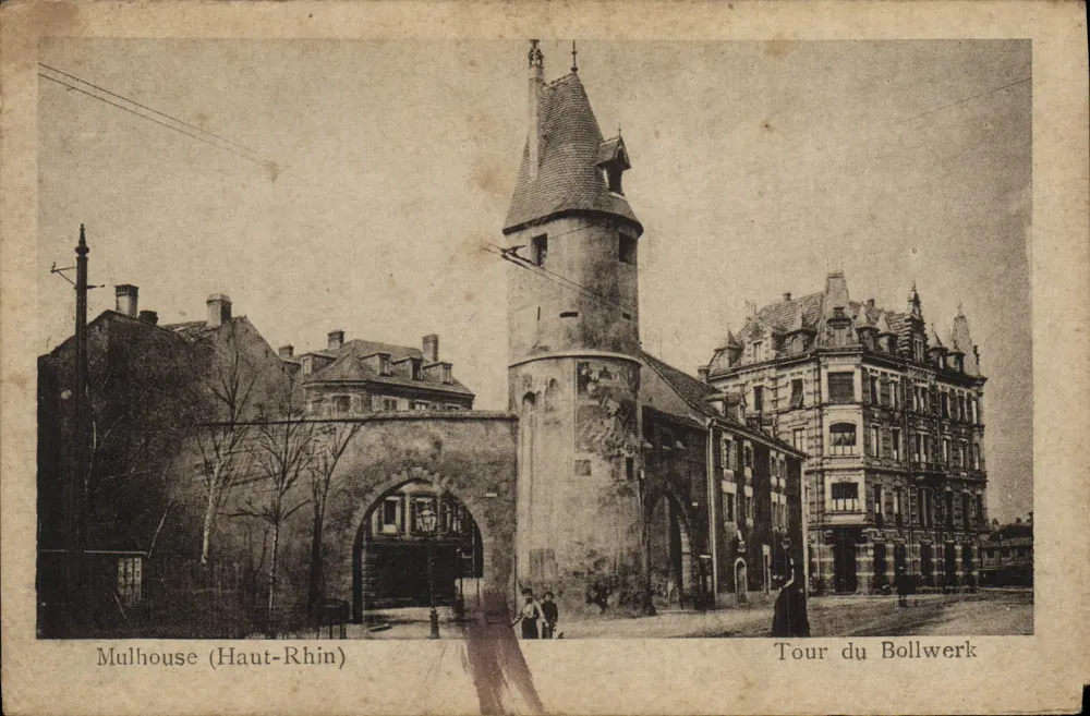 Mulhouse (Haut-Rhin) — Turm des Bollwerk — unbekannter Verlag, Seriennummer nicht sichtbar - Vorderseite