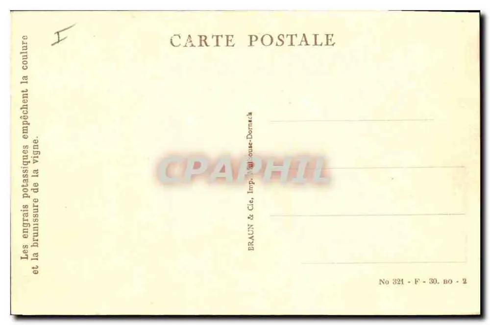Mulhouse — Das Postamt und die Kanalbrücke — Braun & Cie, Mulhouse - Rückseite