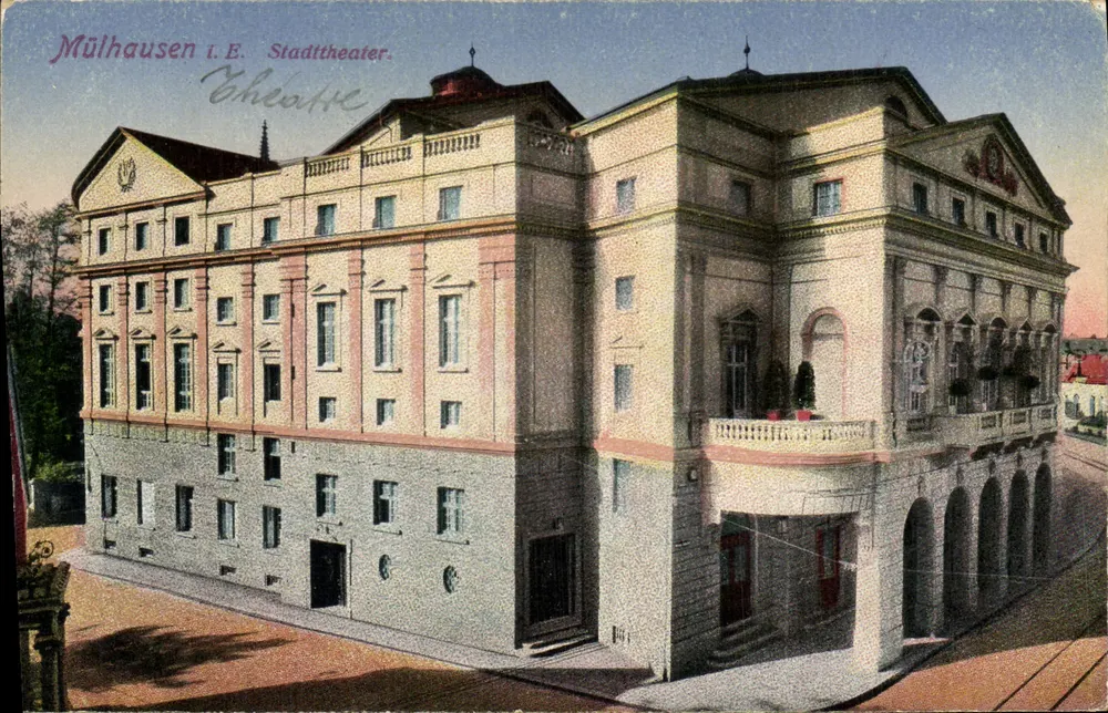 Mülhausen i. E. Teatro Municipal — Teatro — editor não visível - Frente