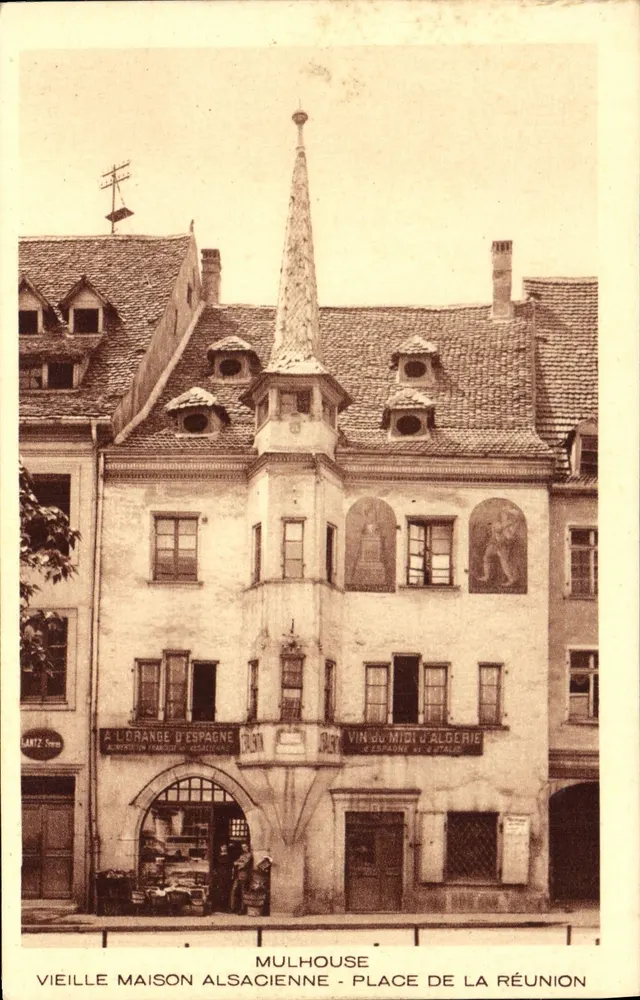 Mulhouse - Altes elsässisches Haus - Place de la Réunion - Vorderseite