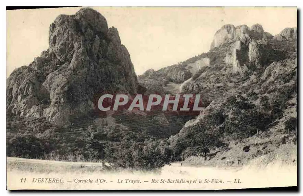 L'ESTEREL — Corniche d'Or, Le Trayas, Roc St-Barthélemy und St-Pilon — LL - Vorderseite
