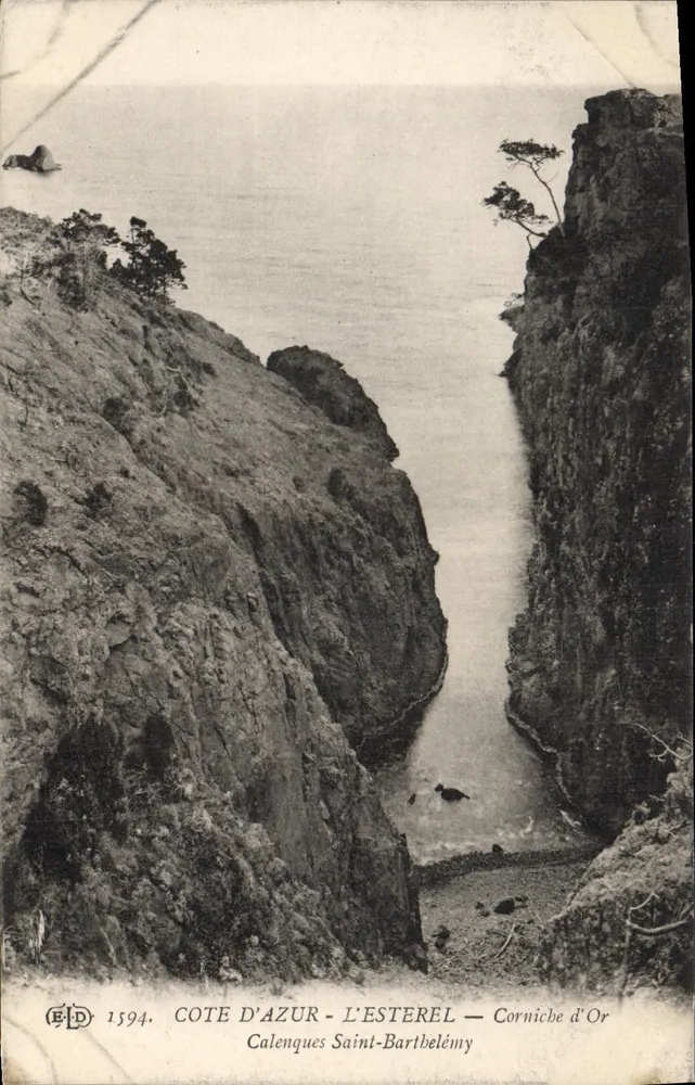 Corniche d'Or — L'Estérel — Calanques de Saint-Bartélémy — Editor ELD n°1594 - Frente