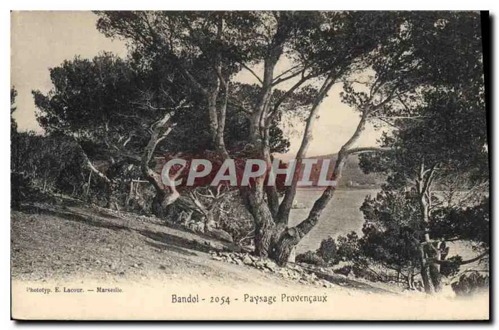 Bandol - Paisagem Provençal — Fototipia E. Lacour — Marseille, n° 2054 - Frente