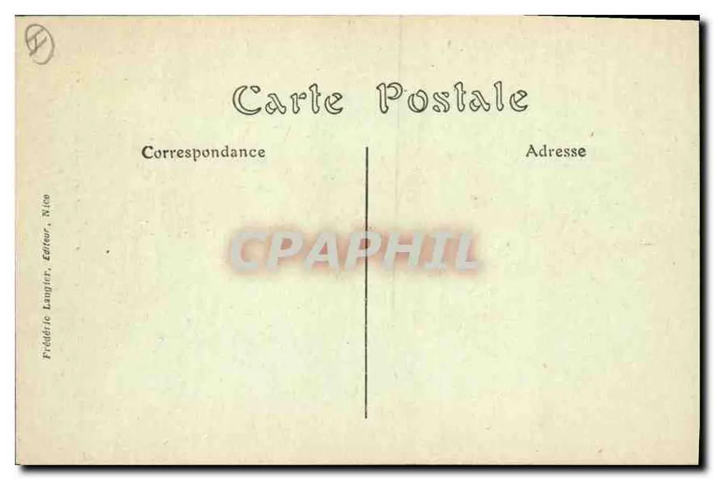 Draguignan (Var) — Kerk Notre-Dame du Peuple — A. Feraud, Schoenmaker Annot (B.-A.) - Achterkant