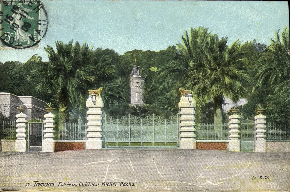 Tamaris. Eingang zum Schloss Michel Pacha — L.V.&C. n°57 - Vorderseite