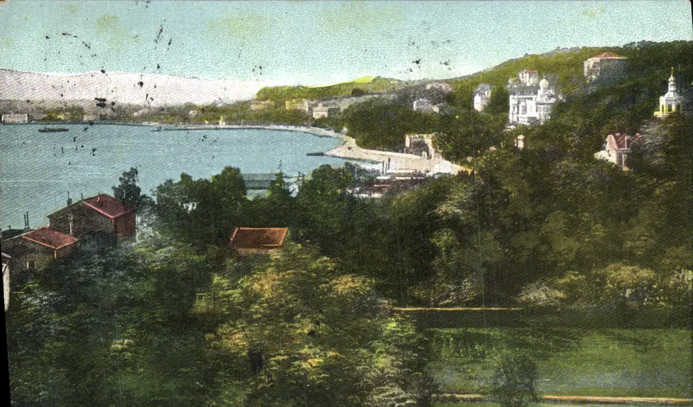 Vista do porto de Bizerte — editor não visível — número de série não visível - Frente