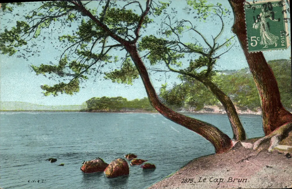 Le Cap Brun — vista da costa — editor L.V. 46, n° 2875 - Frente
