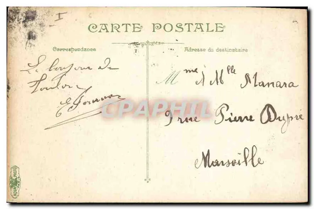 Le Cap Brun — vista da costa — editor L.V. 46, n° 2875 - Verso