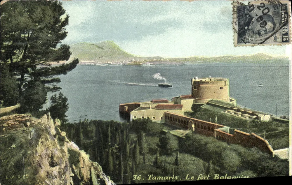 Tamaris. O forte Balaquier — vista panorâmica — LAV & Cie, n°36 - Frente