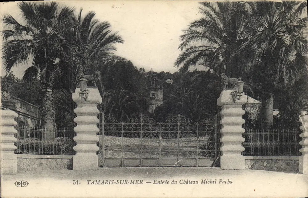 Tamaris-sur-Mer — Eingang zum Schloss Michel Pacha — BLD, n°51 - Vorderseite