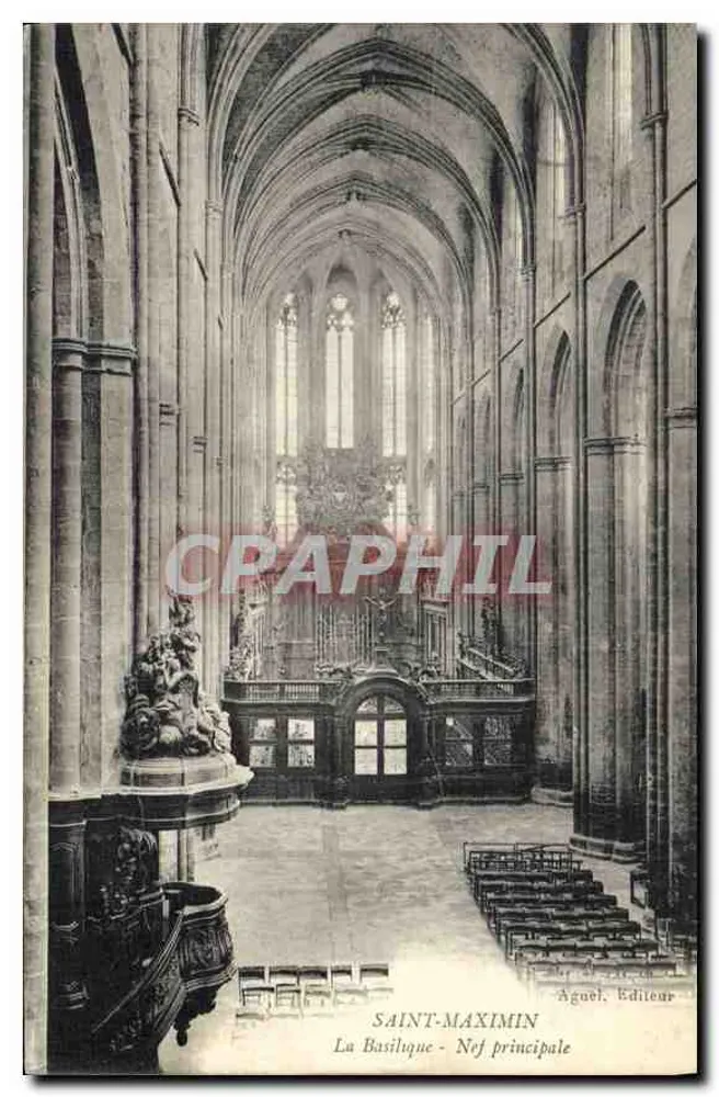 Saint-Maximin - A Basílica - Nef principal — Aguel, Editor - Frente
