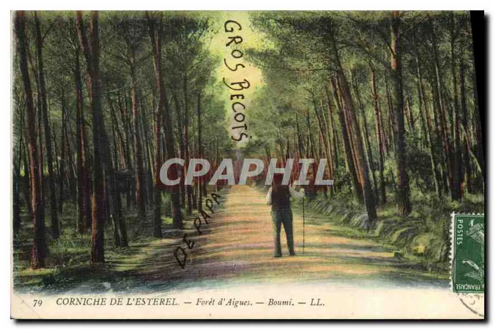 Corniche do Esterel — Floresta de Aigues — Boumi — LL. — Gros Recors - Frente