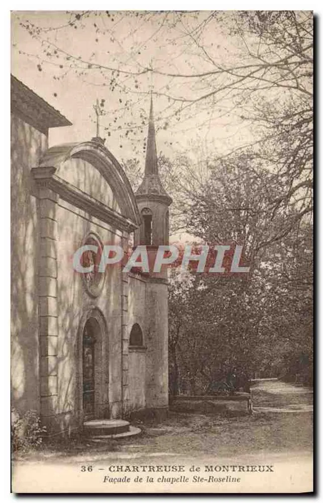 Chartreuse von Montrieux — Fassade der Kapelle Ste-Roseline — Edition F. Duce et Cie, Marseille - Vorderseite