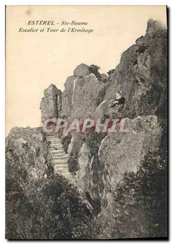 Estérel - Ste-Baume - Treppen und Turm der Einsiedelei - Vorderseite