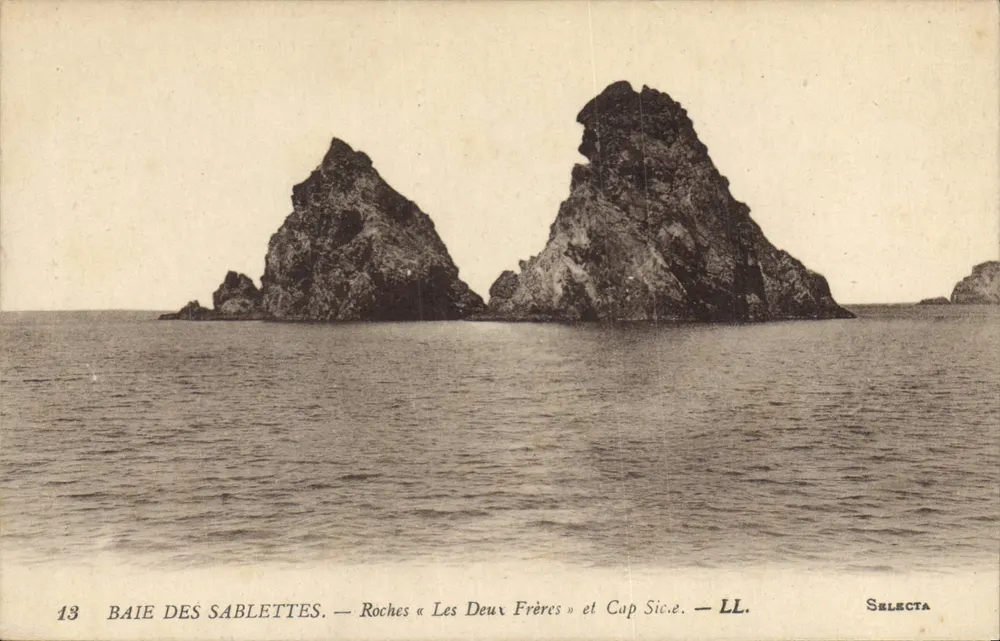 Baie das Sablettes — Rochas « Les Deux Frères » e Cup Sicée — Selecta - Frente