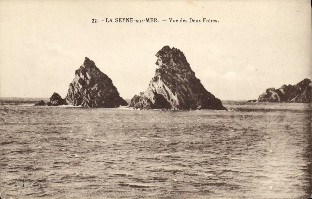 La Seyne-sur-Mer — Blick auf die Zwillingsbrüder — Ausgabe Chareau-Laurent - Vorderseite