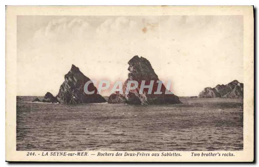 LA SEYNE-sur-MER — Felsen der Zwei Brüder bei Sablettes — 244 - Vorderseite