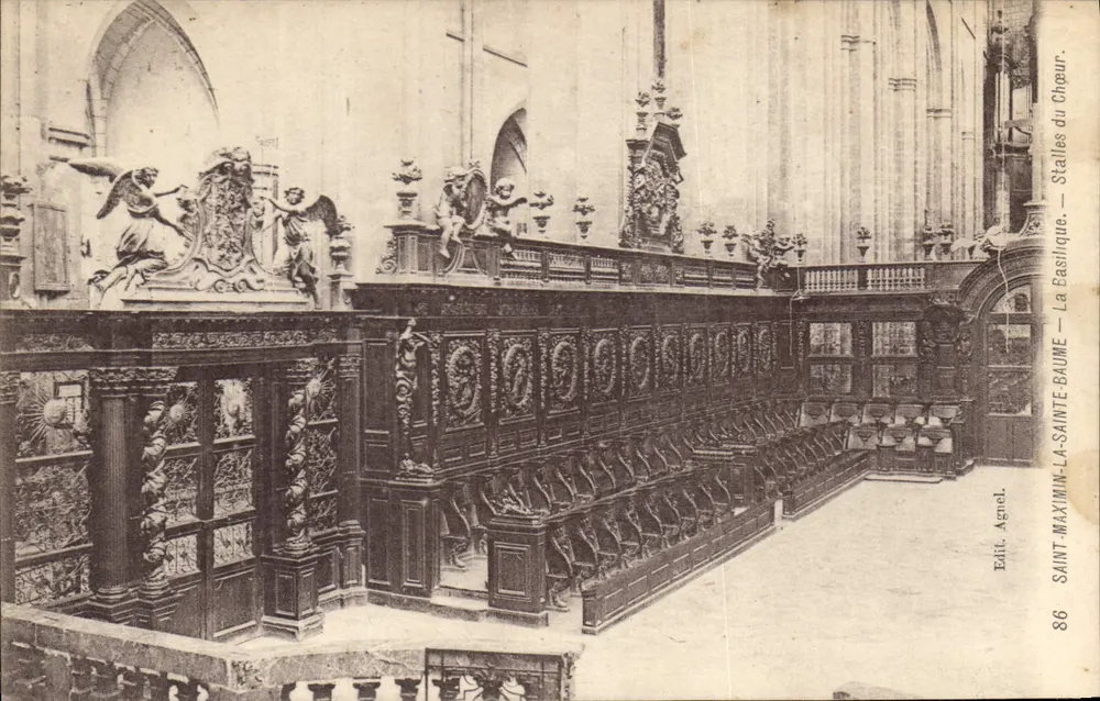 Chorstühle — Die Basilika — Saint-Maximin-la-Sainte-Baume — Verlag Agnél, n°86 - Vorderseite