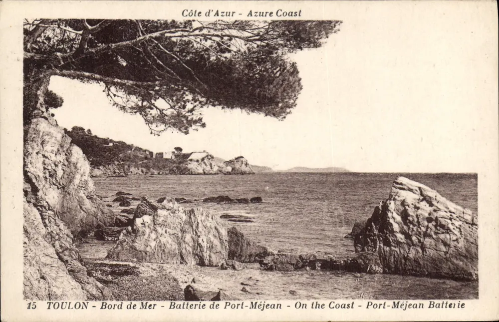 Toulon - Am Ufer - Batterie von Port-Méjean — Verleger: Imp. de la Côte d'Azur, n°15 - Vorderseite