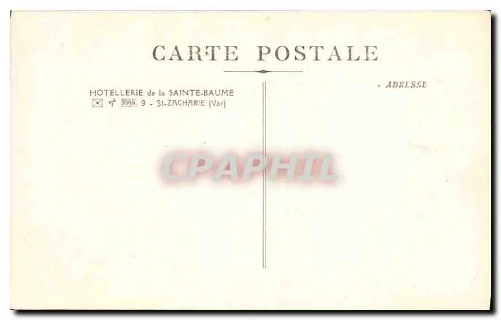 Hôtellerie de la Sainte-Baume — Carpintaria do Coro — editor desconhecido, n°4 - Verso