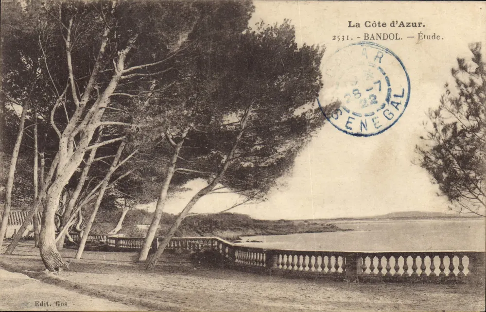 A Costa do Azul — Bandol — Estudo — Edit. Gos n°2531 - Frente