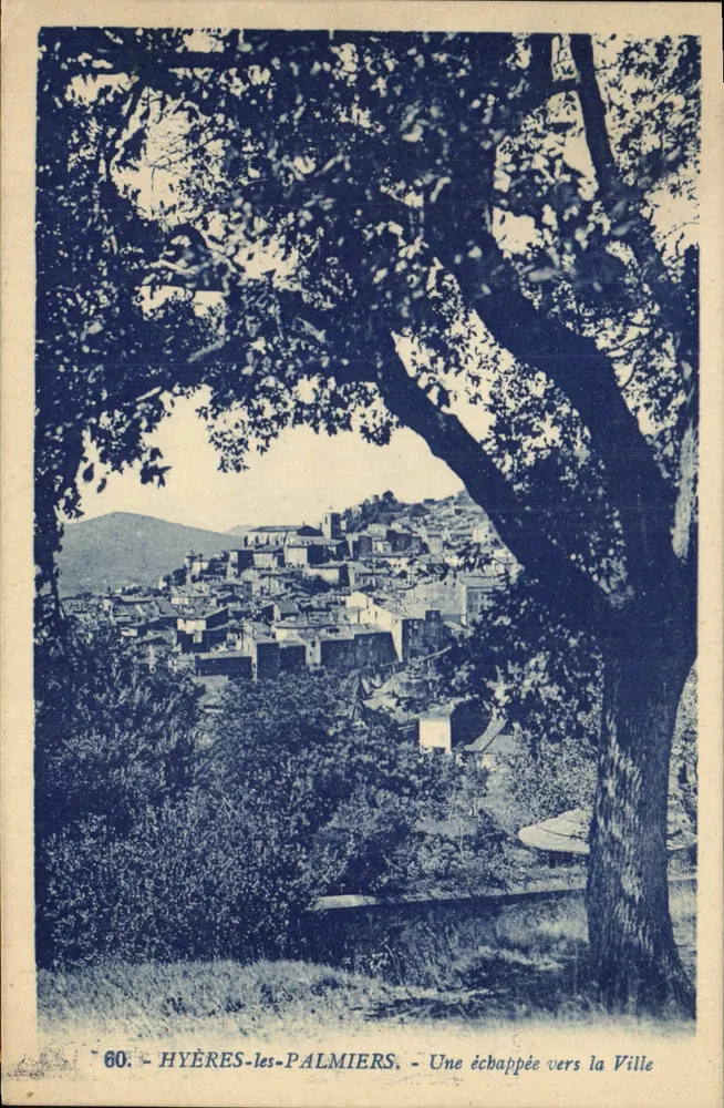 Hyères-les-Palmiers — Eine Aussicht auf die Stadt — n°60 - Vorderseite