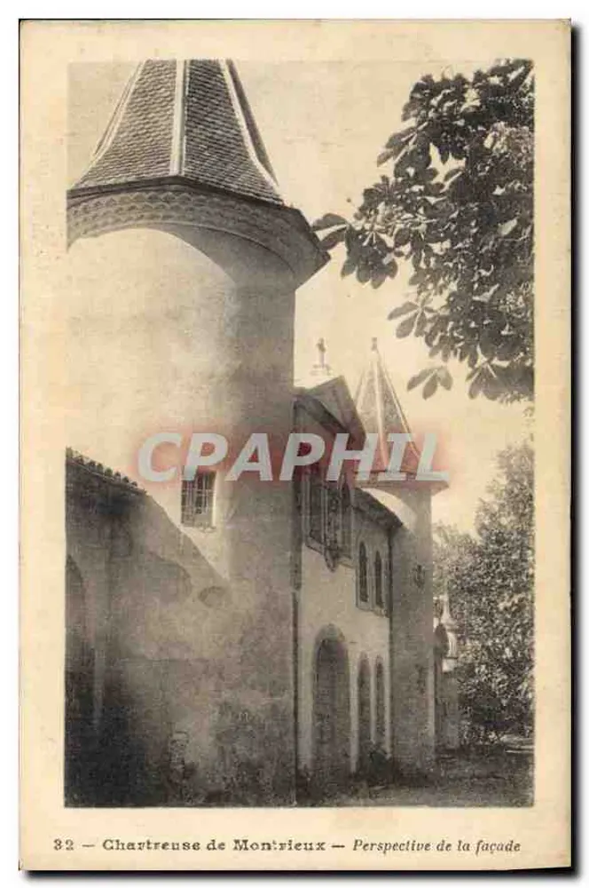 Chartreuse de Montrieux — Perspectiva da fachada — Edição F. Ducé - Marselha - Frente