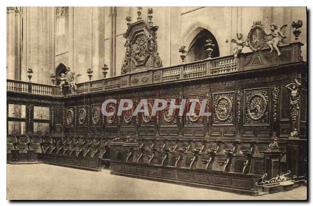 Basilika von Saint-Maximin — Teil der Stühle (linker Teil) — Edition L. Valrez - Vorderseite